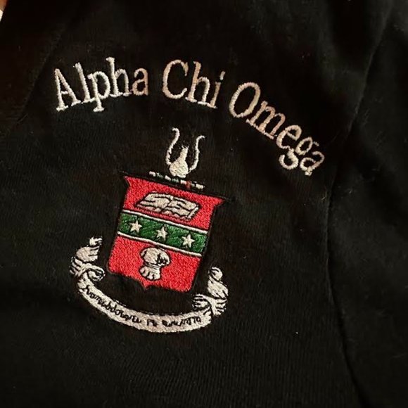 Vintage Alpha Chi Omega Sorority Cardigan - Picture 5 of 5
